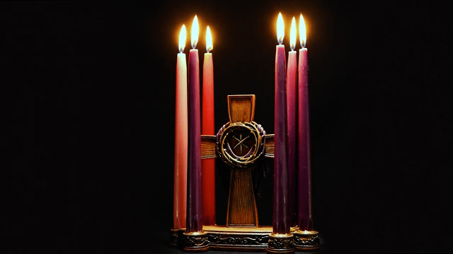 Lenten / Easter Candle burning