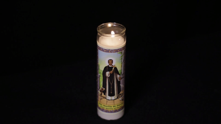 St. Martin de Porres Candle burning