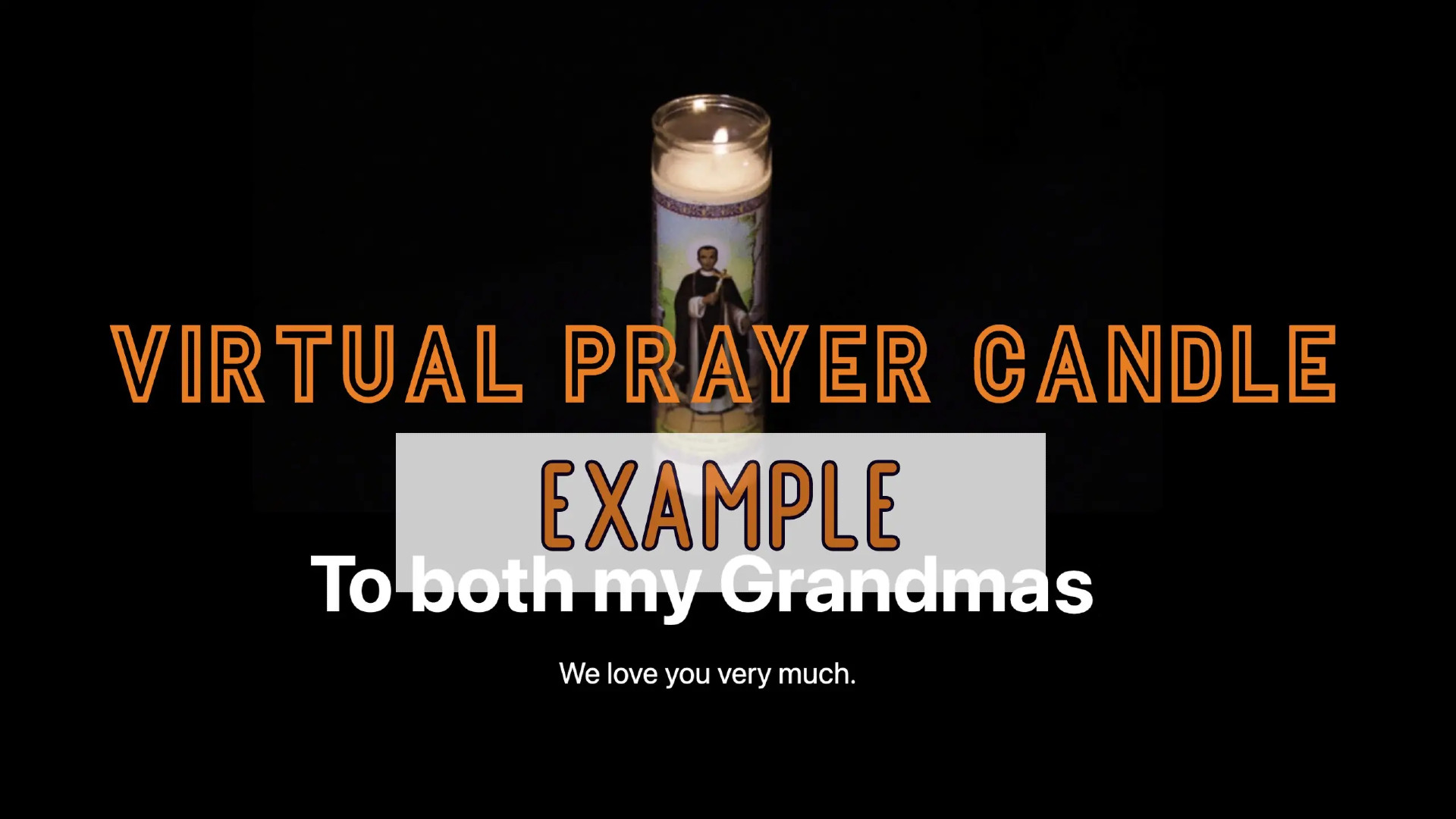 Virtual Prayer Candle Example